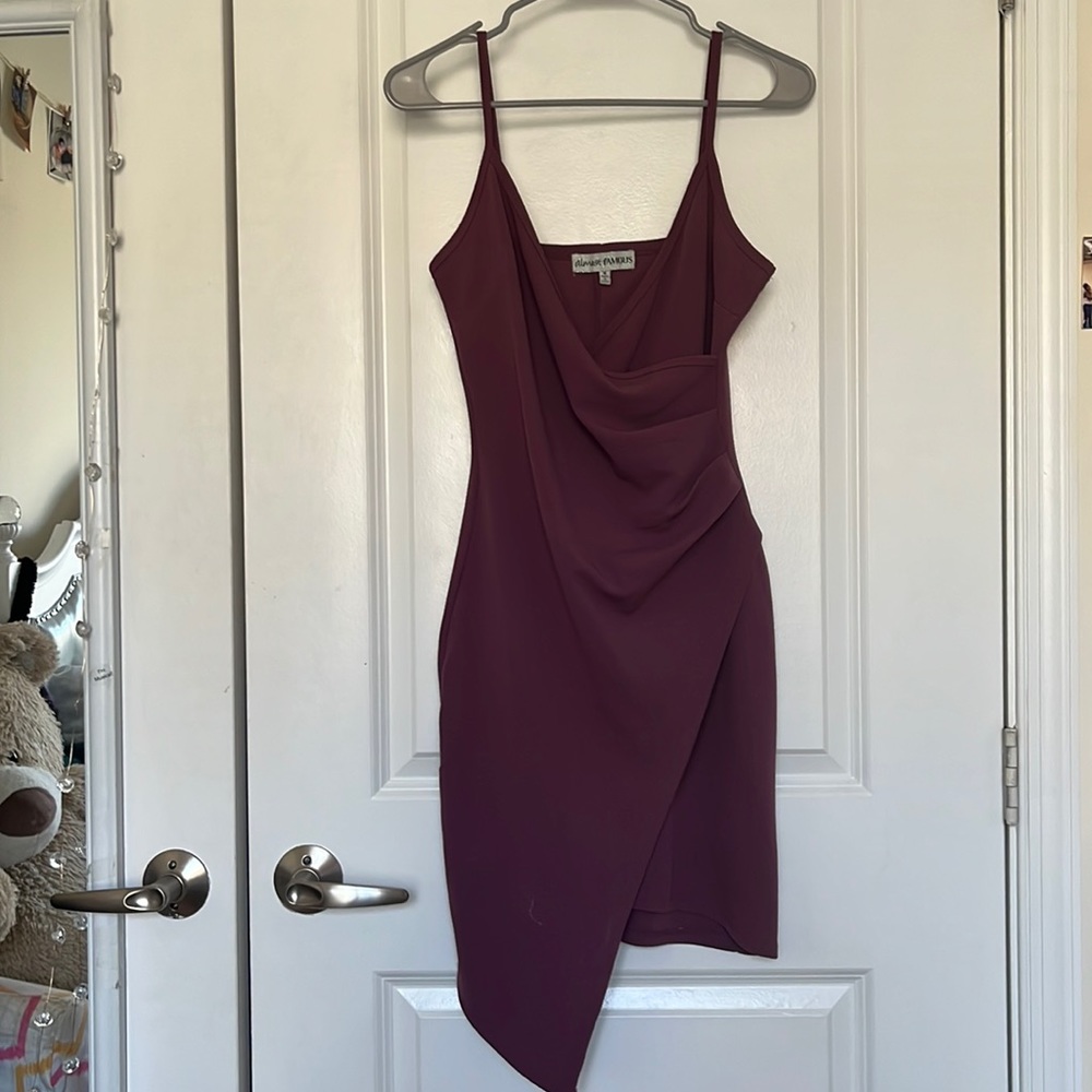 Womens dress, spaghetti strap, purple